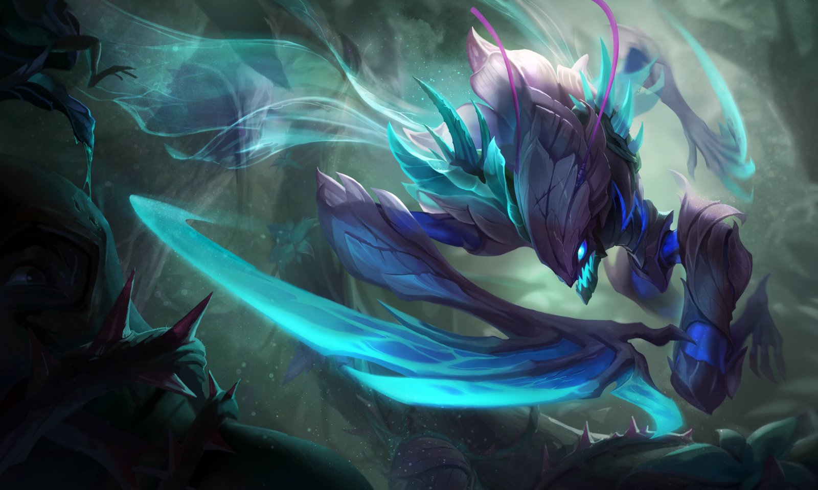 Death Blossom Kha'Zix League of Legends Artwork Wallpaper lol