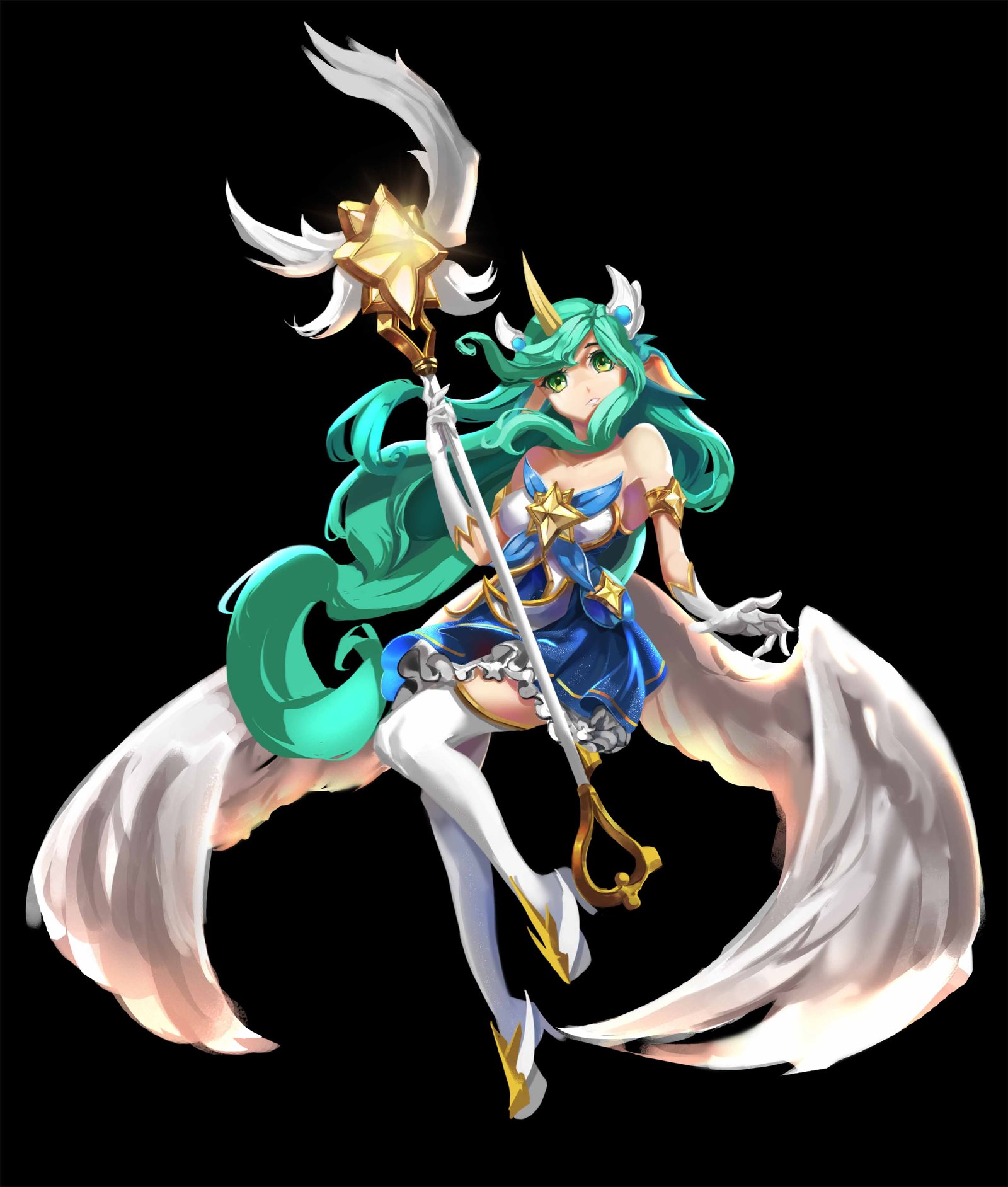 Star Guardian Soraka by Tyrant丶真白 HD Wallpaper Background Fan Art Artwork League of Legends lol