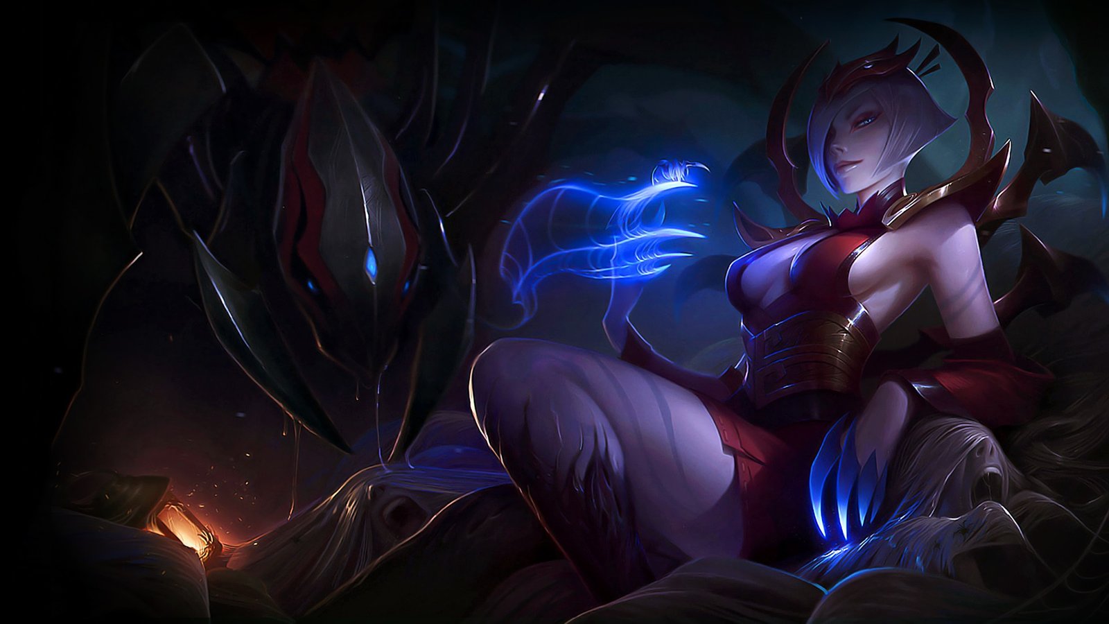 Blood Moon Elise by Drilo1 HD Wallpaper Fan Art Artwork League of Legends lol
