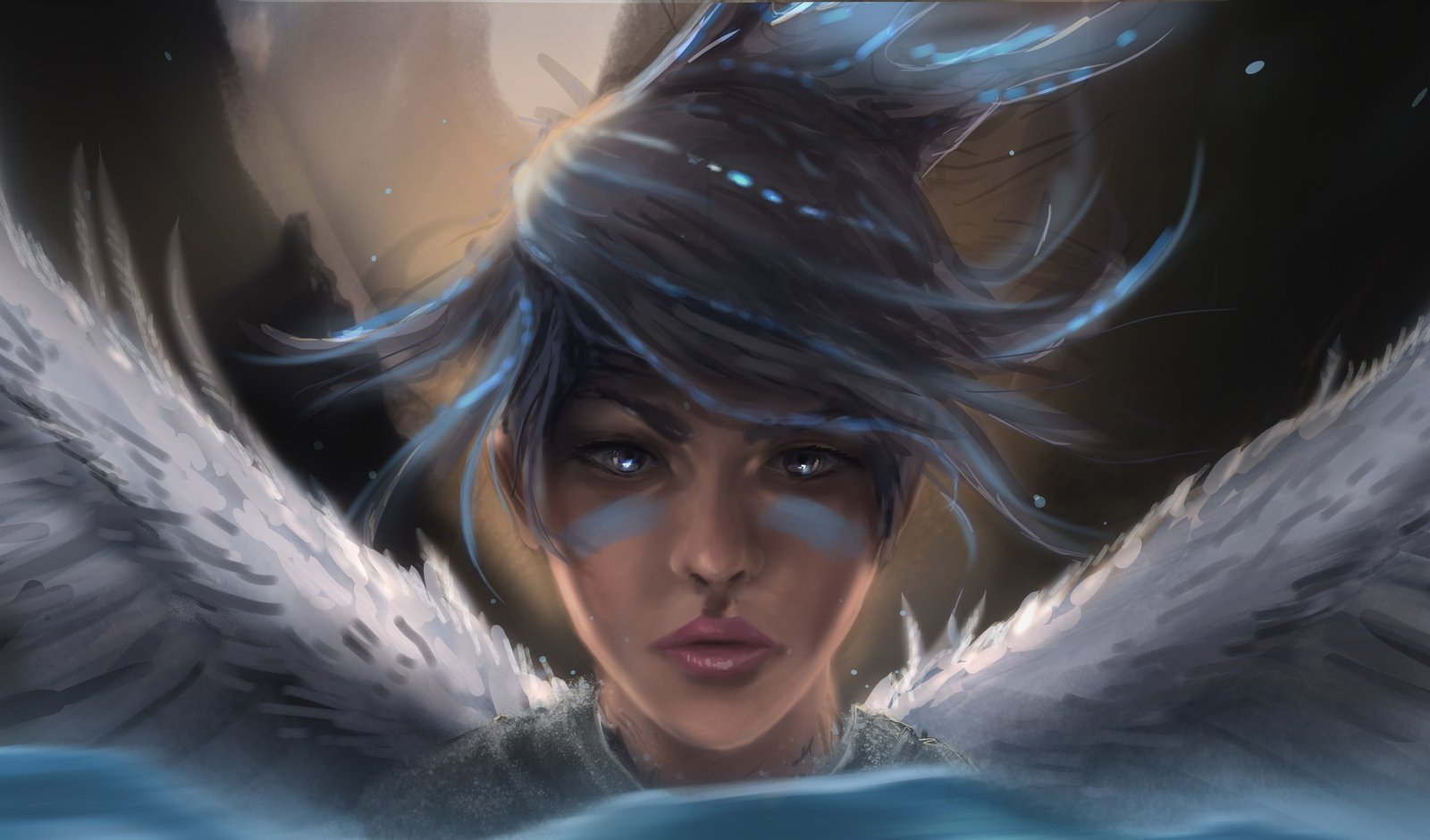 Dawnbringer Riven Portrait by Erik Quinn HD Wallpaper Background Fan Art Artwork League of Legends lol