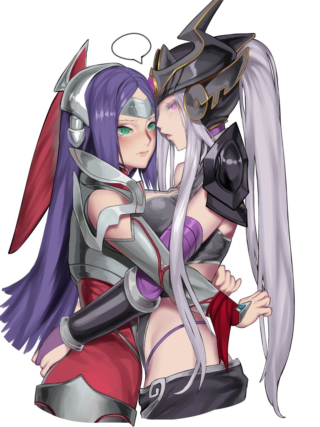 Irelia & Syndra by KumikoPixiv HD Wallpaper Background Fan Art Artwork League of Legends lol