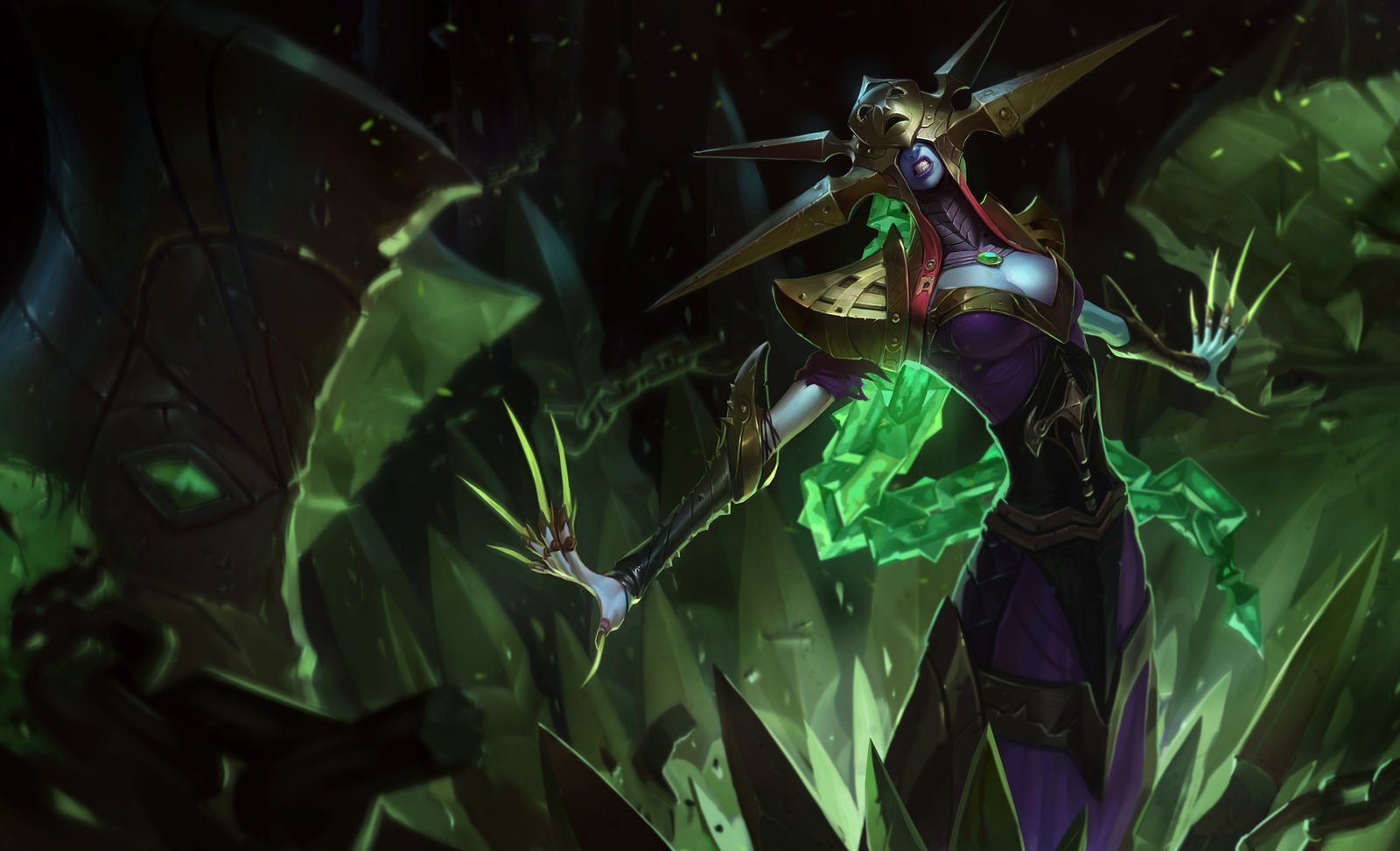 Blade Queen Lissandra Splash Art 4k HD Wallpaper Official Artwork League of Legends lol
