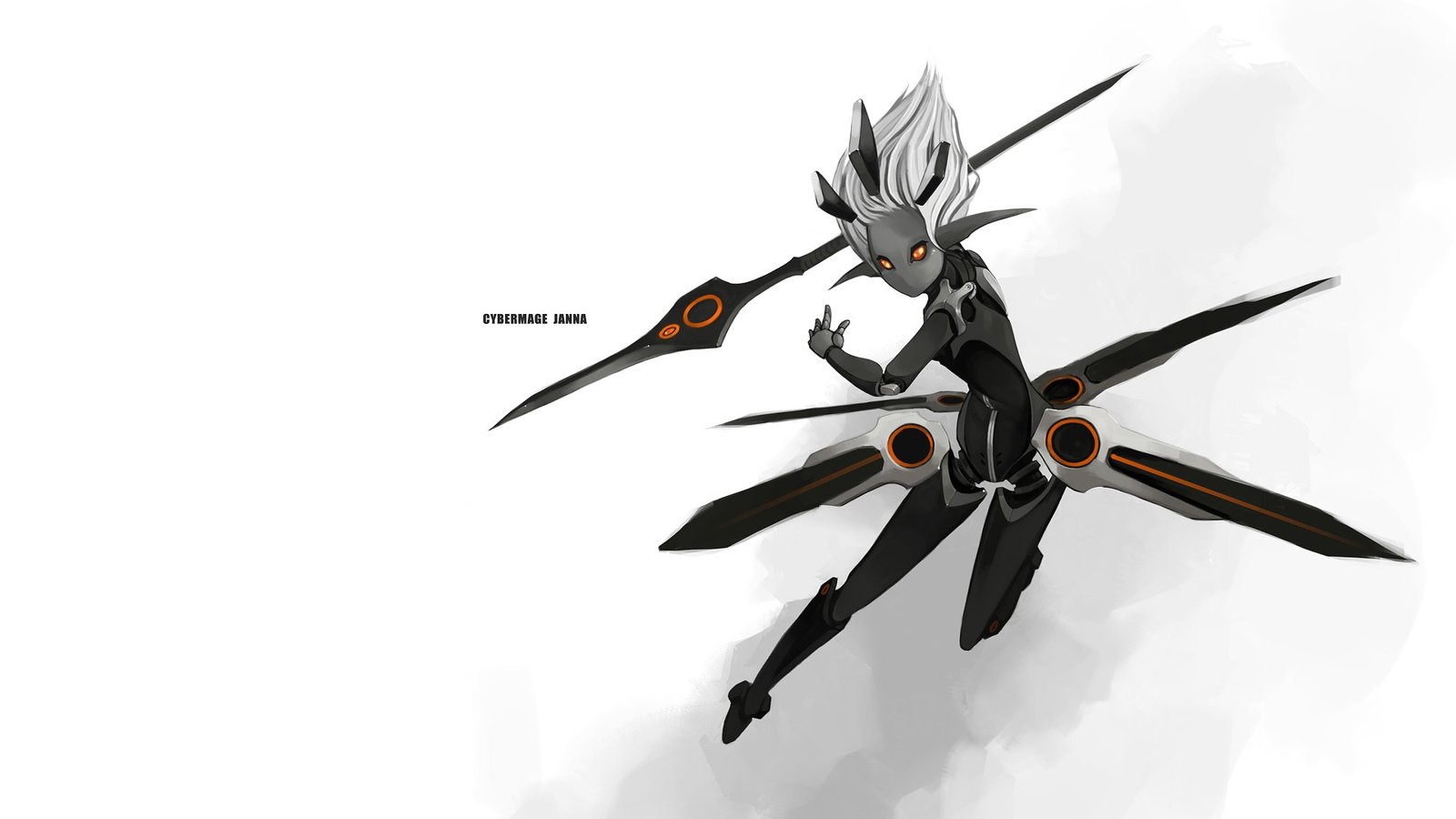 Cybermage Janna by k3lp0 HD Wallpaper Fan Art Artwork League of Legends lol