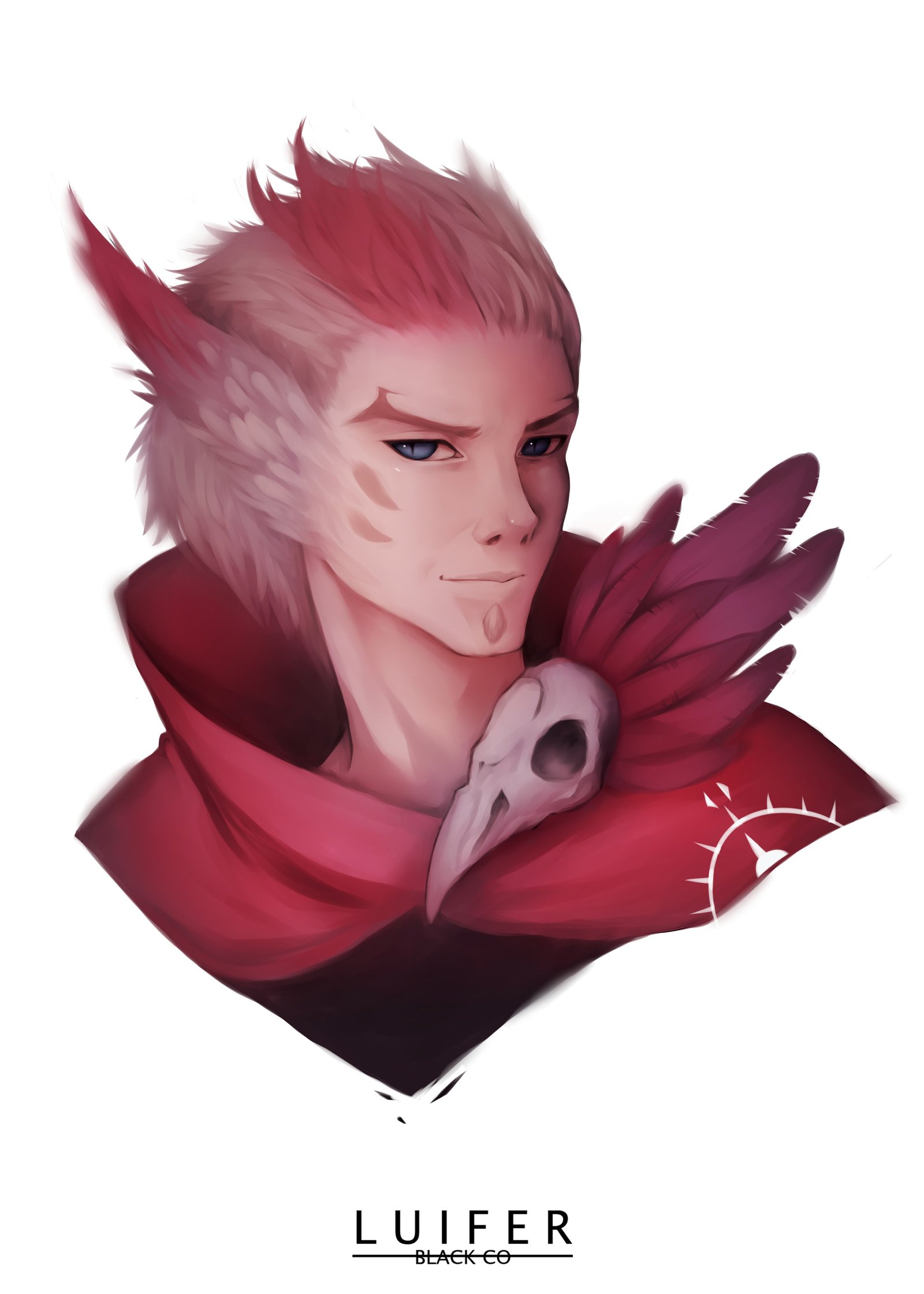 Rakan Portrait by Black-co HD Wallpaper Background Fan Art Artwork League of Legends lol