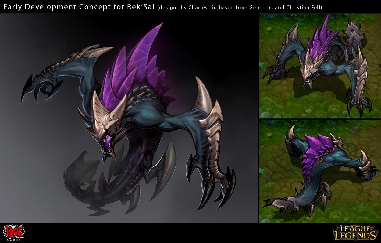 Rek'Sai Concept by Yideth League of Legends Artwork Wallpaper lol (2)