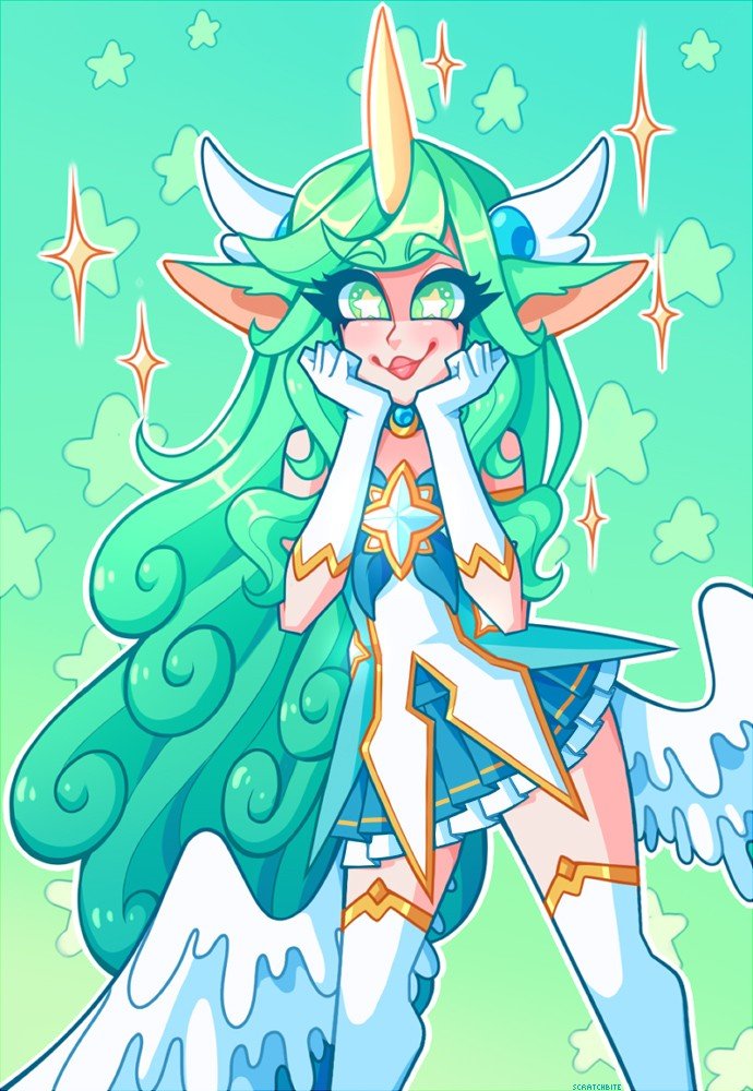 Star Guardian Soraka by League of Stars HD Wallpaper Background Fan Art Artwork League of Legends lol