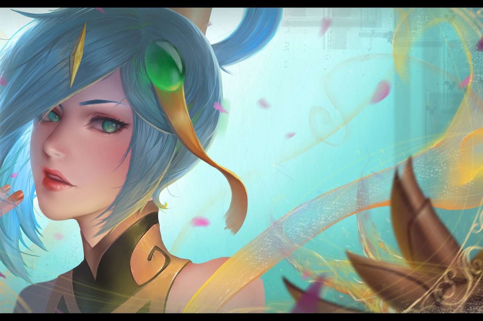 Lunar Empress Lux by suibiao HD Wallpaper Background Fan Art Artwork League of Legends lol