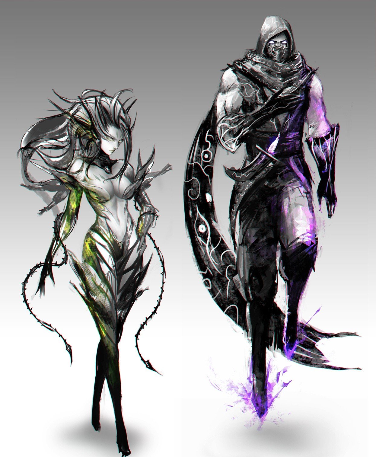 Zyra & Malzahar by SiaKim HD Wallpaper Fan Art Artwork League of Legends lol