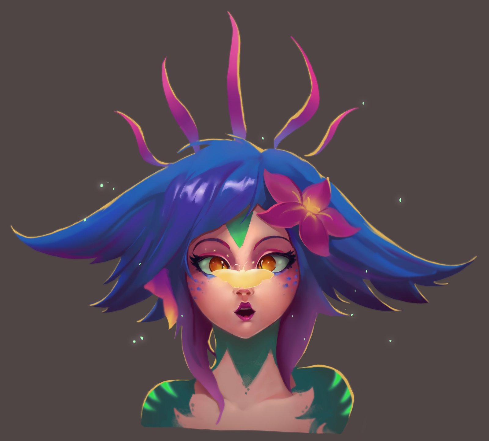 Neeko by BoyanKazalov HD Wallpaper Background Fan Art Artwork League of Legends lol