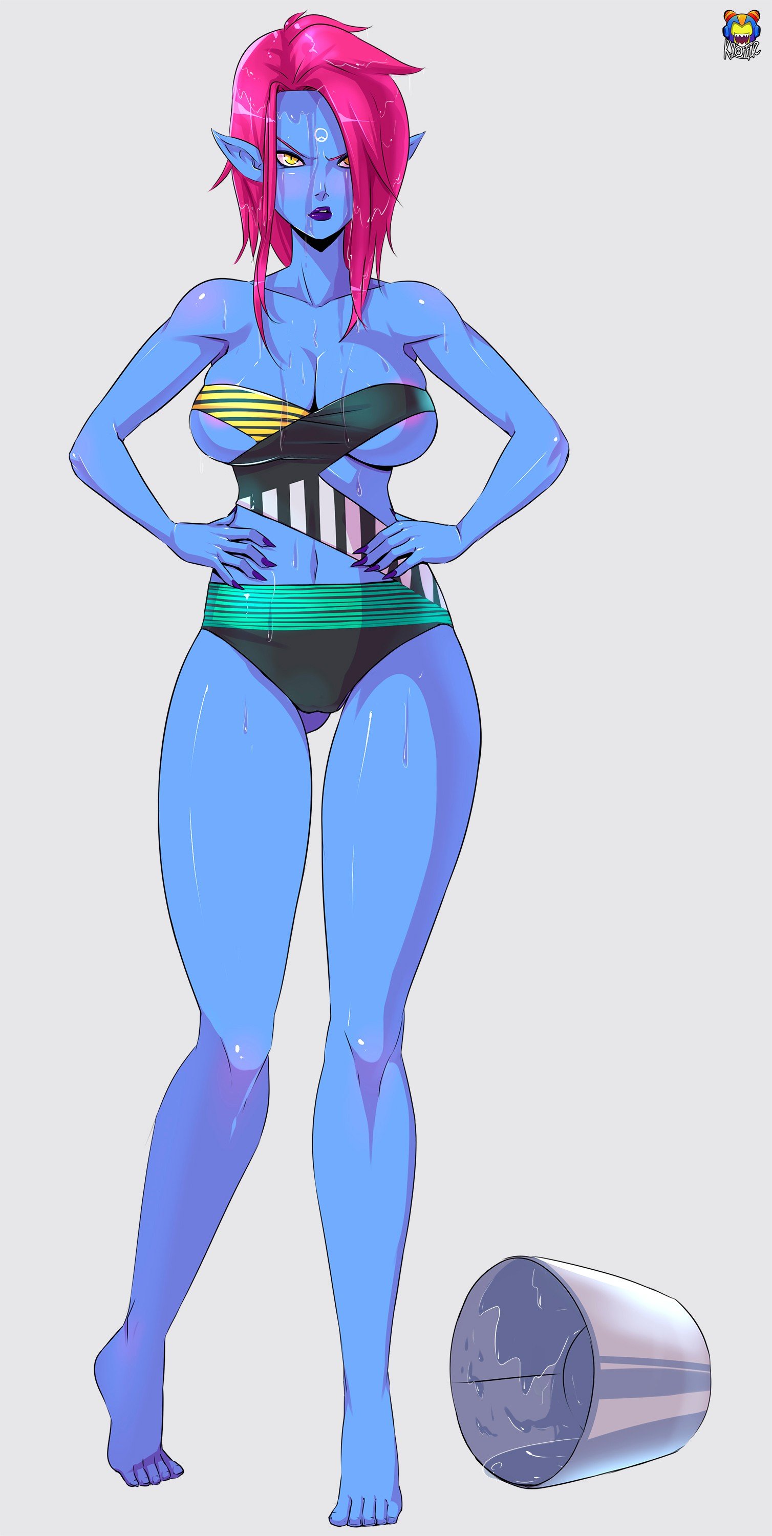 Pool Party Evelynn by Kyoffie12 HD Wallpaper Fan Art Artwork League of Legends lol (3)