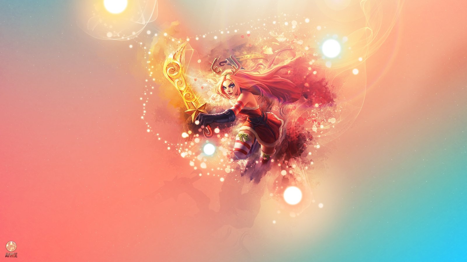 Katarina by Aynoe (2) HD Wallpaper Fan Art Artwork League of Legends lol