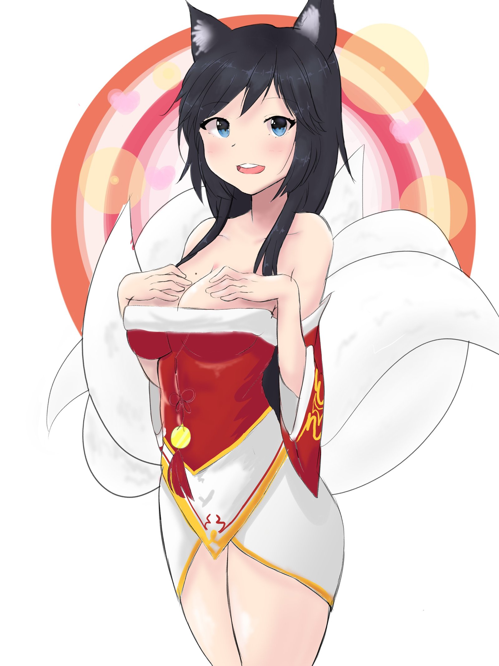 Ahri by ChocoNyan (2) League of Legends Fan Art Artwork Wallpaper lol
