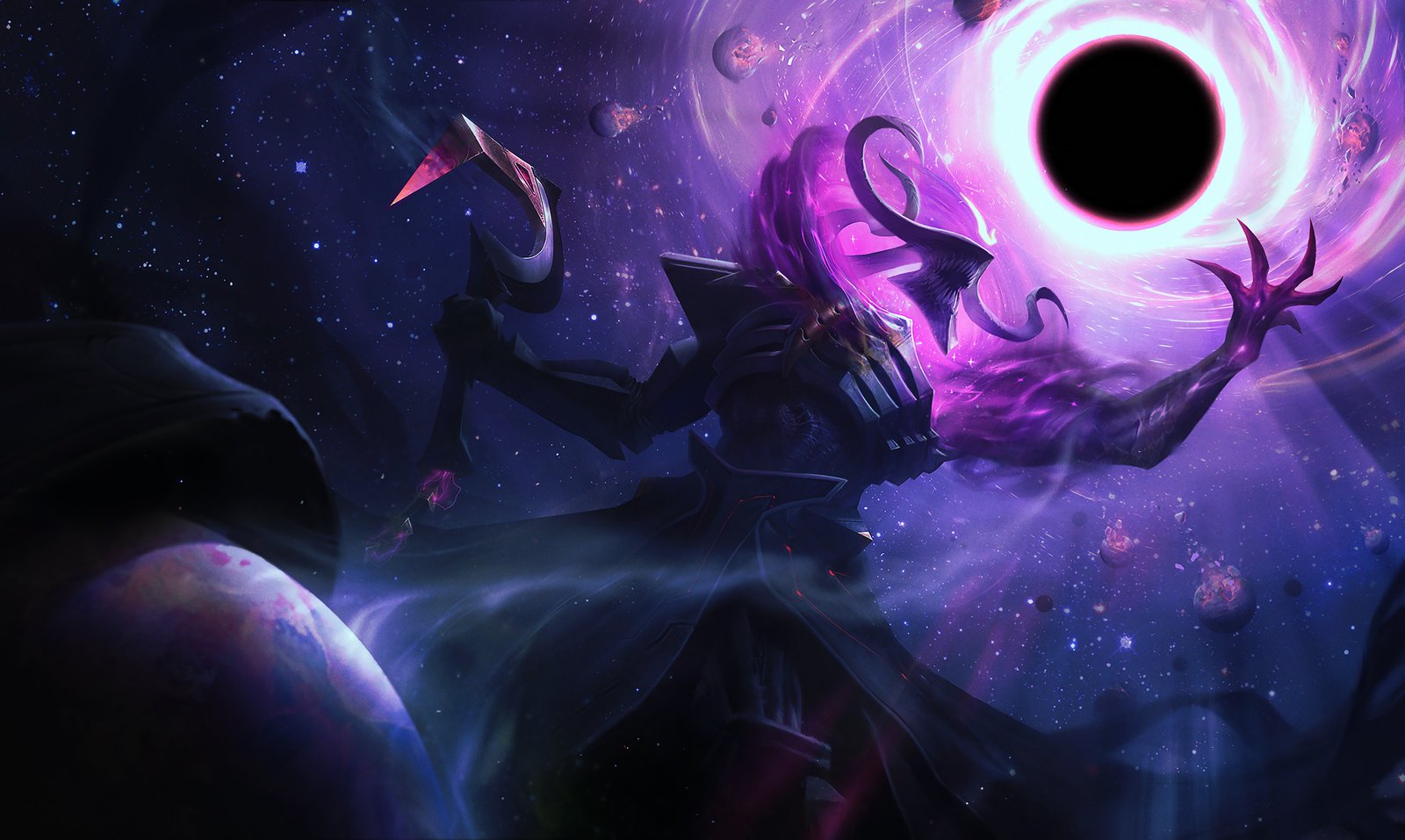 Dark Star Thresh Splash Art League of Legends Artwork Wallpaper lol
