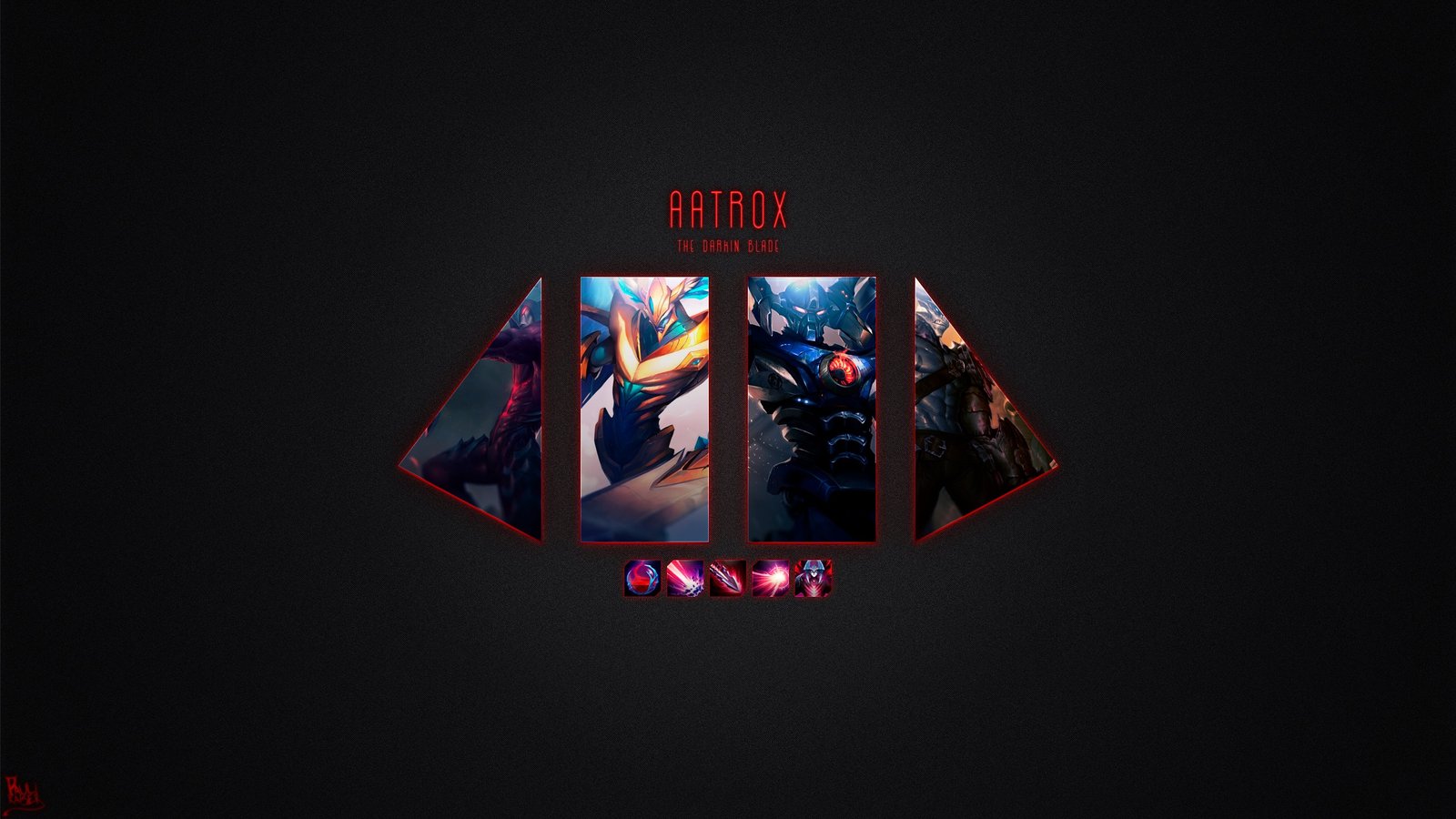 Aatrox by Paulikaiser League of Legends Artwork Wallpaper lol