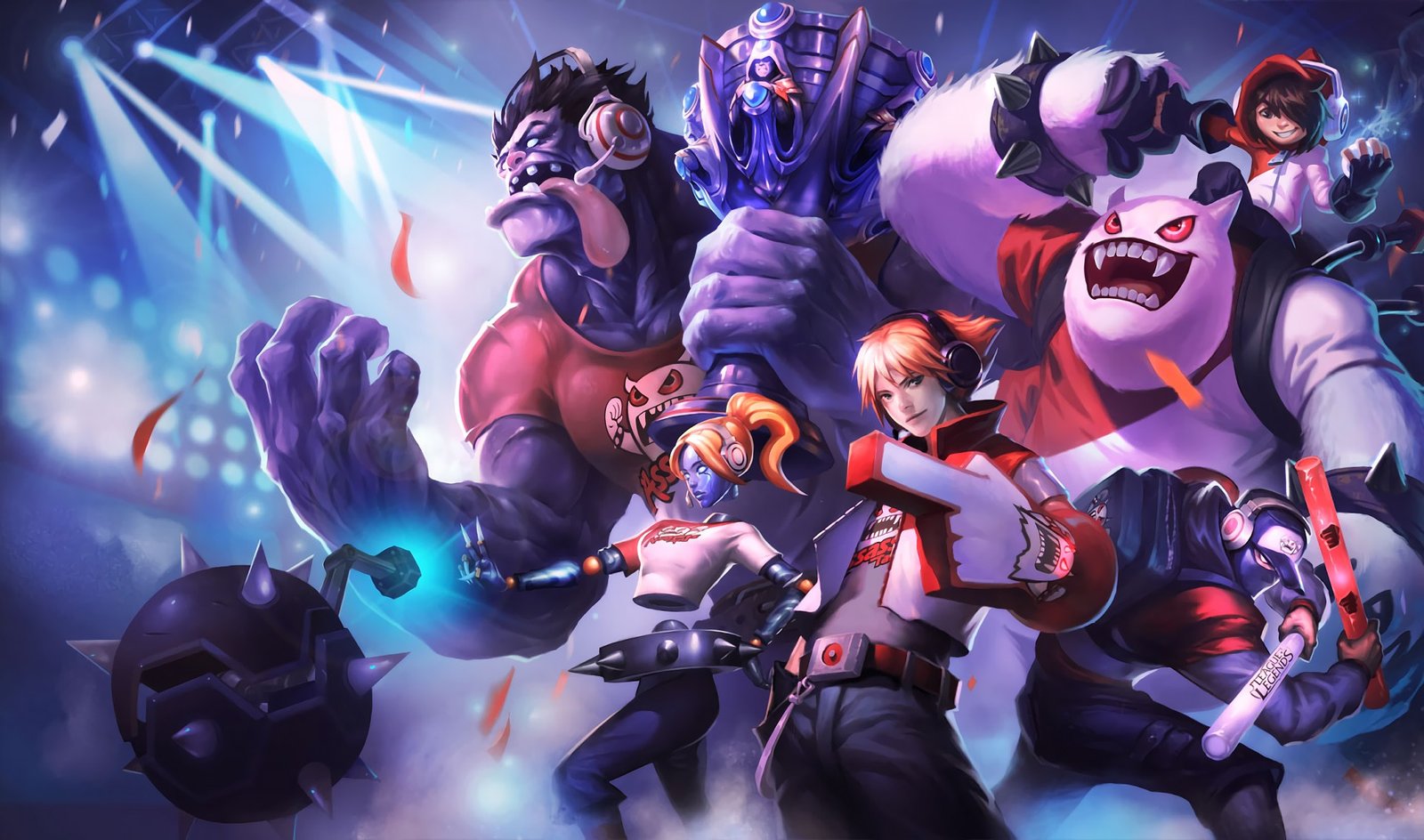 TPA Nunu, Ezreal, Orianna, Shen & Mundo Splash Art Update Rework HD Wallpaper Background Official Art Artwork League of Legends lol