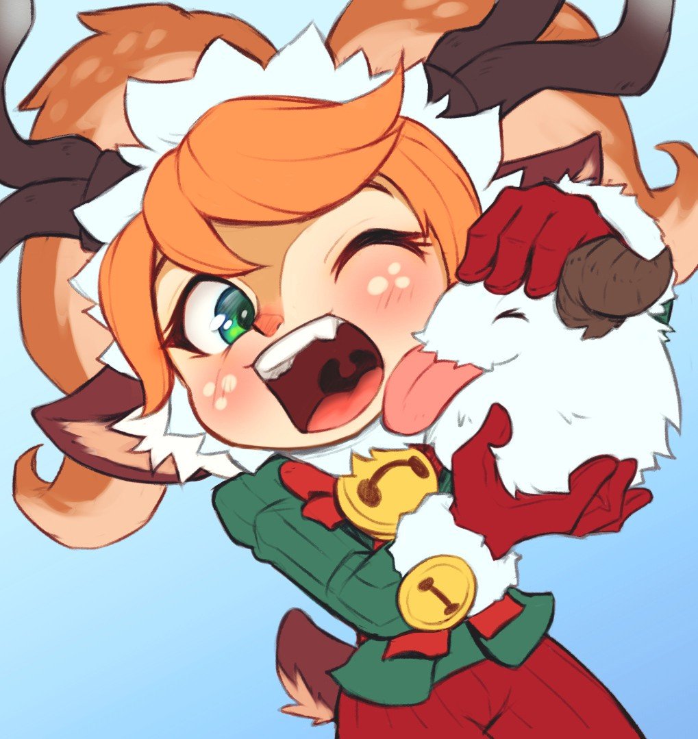 Snow Fawn Poppy by Nestkeeper HD Wallpaper Background Fan Art Artwork League of Legends lol