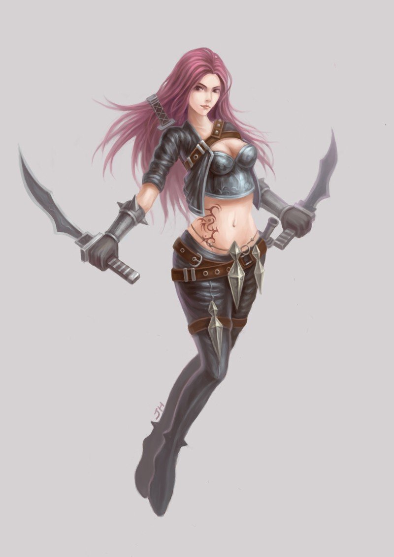 Katarina by JH HD Wallpaper Fan Art Artwork League of Legends lol (2)