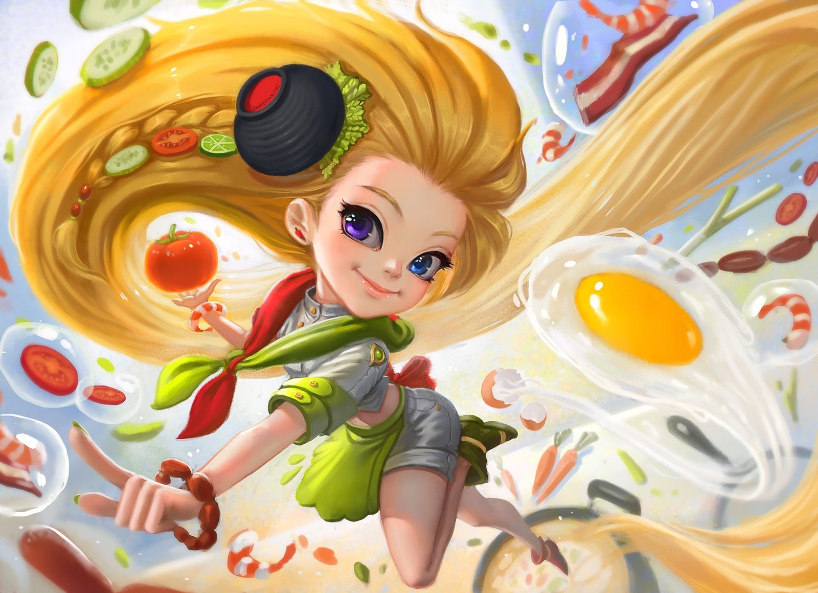 Egg Noddles Zoe (Concept) by davidpan1905 HD Wallpaper Background Fan Art Artwork League of Legends lol