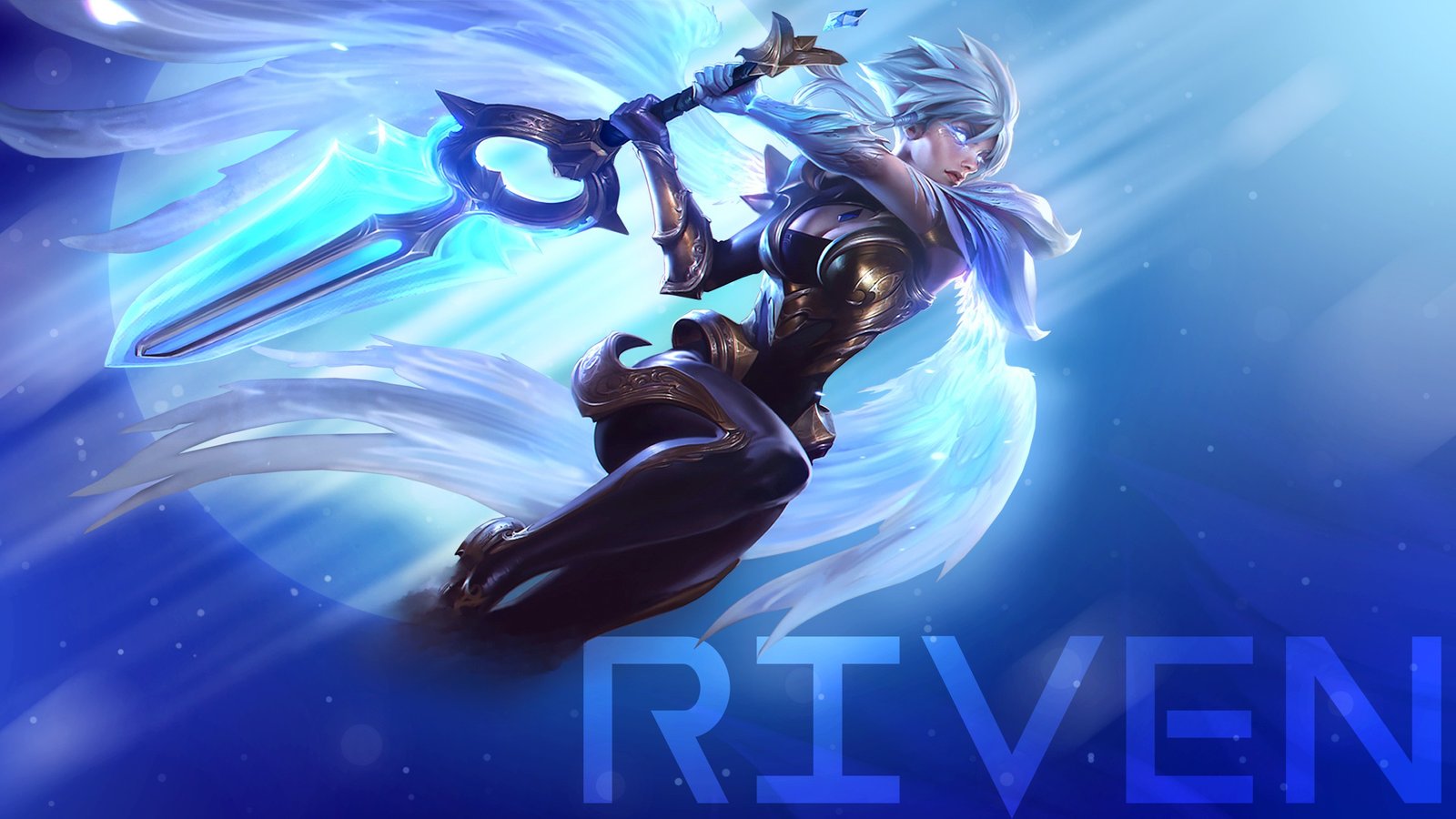 Dawnbringer Riven by ZacTheAcorn HD Wallpaper Background Fan Art Artwork League of Legends lol