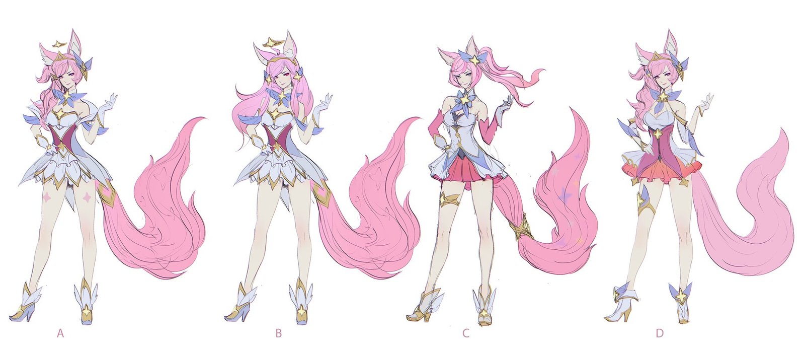 Star Guardian Ahri Concept Iteration Wallpapers Fan Arts League