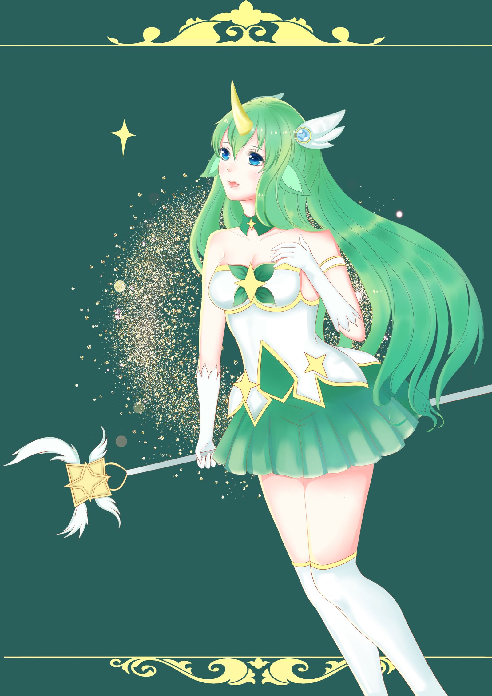 Star Guardian Soraka by 软肉酥w_ HD Wallpaper Background Fan Art Artwork League of Legends lol