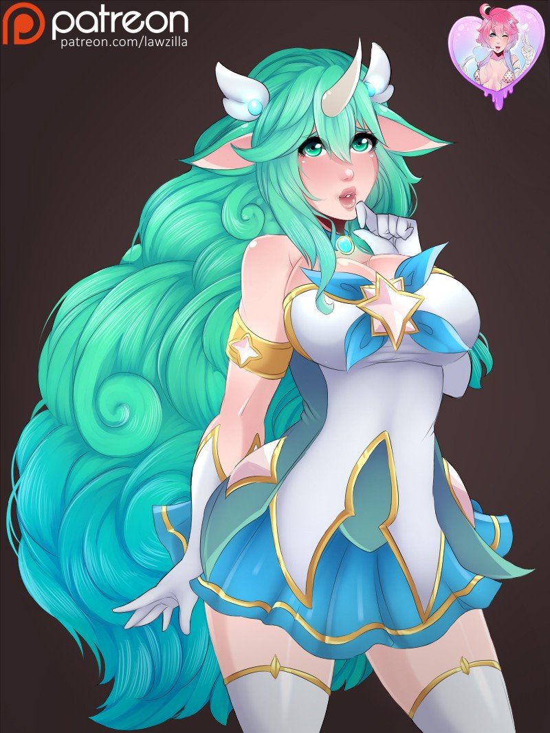 Star Guardian Soraka by LawZilla HD Wallpaper Background Fan Art Artwork League of Legends lol