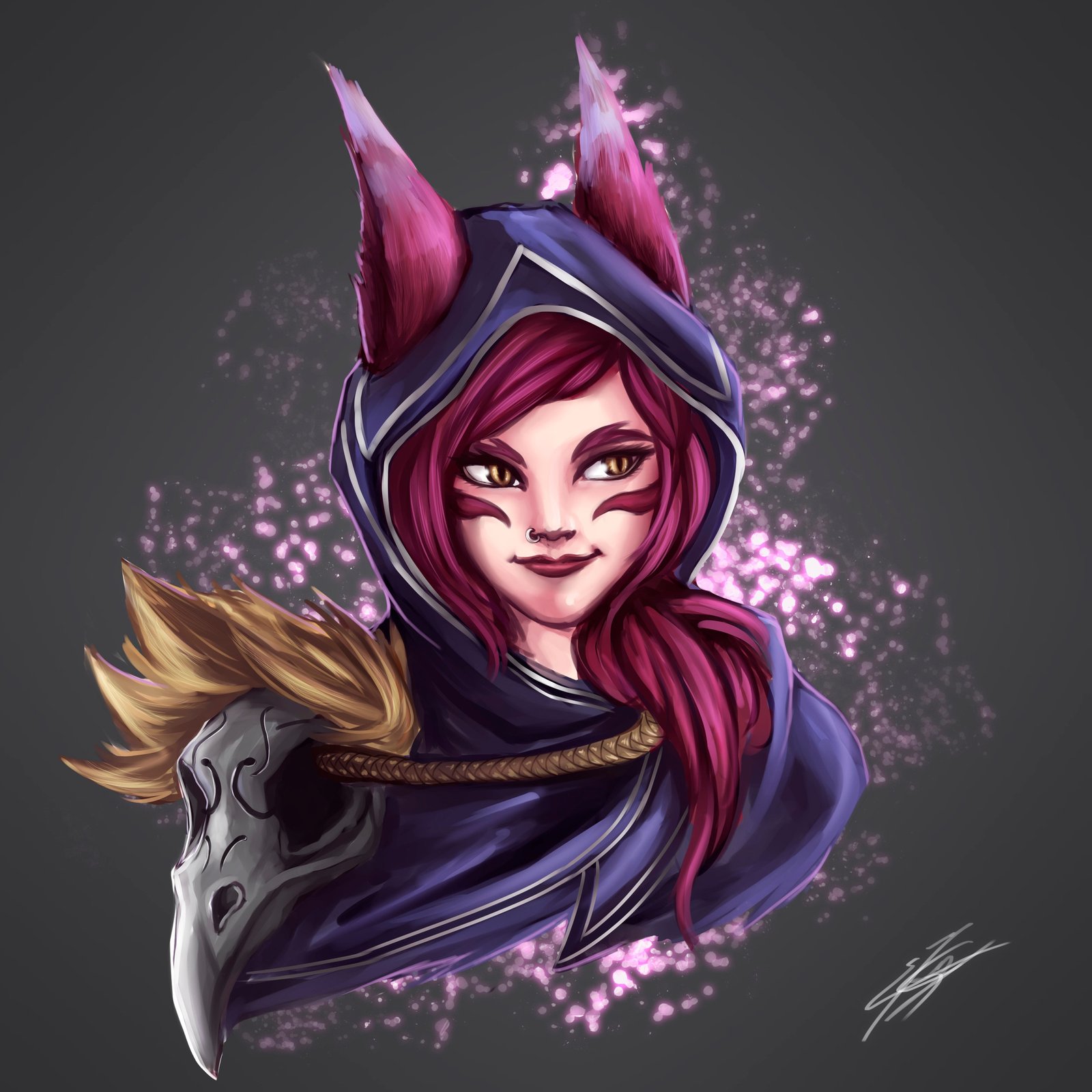 Xayah by Strauss95 HD Wallpaper Fan Art Artwork League of Legends lol
