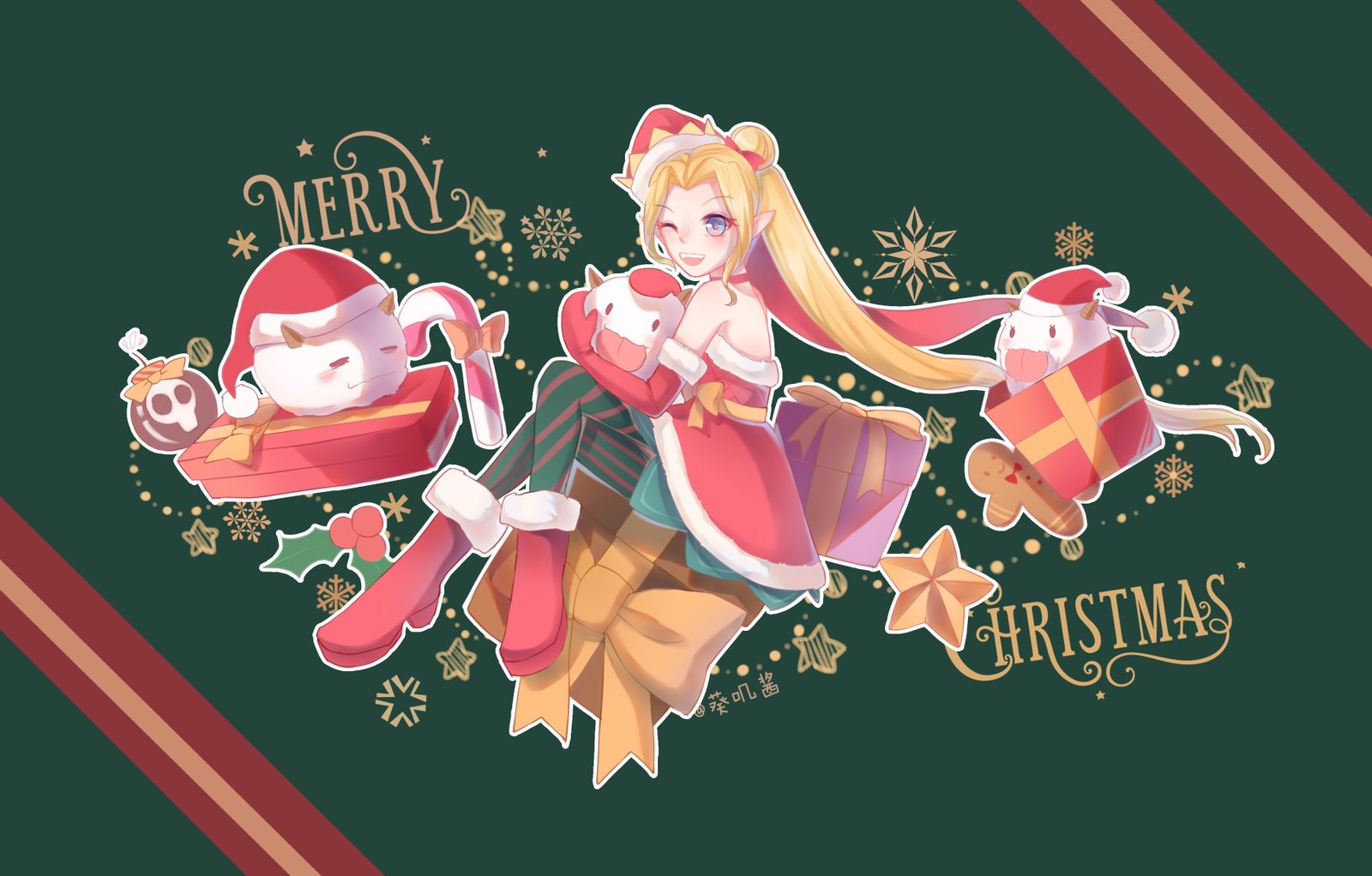 Ambitious Elf Jinx by 葵叽酱 HD 4k Wallpaper Background Fan Art Artwork League of Legends lol