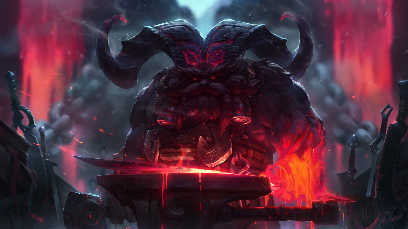 Classic Ornn Splash Art HD 4k Wallpaper Background Official Art Artwork League of Legends lol
