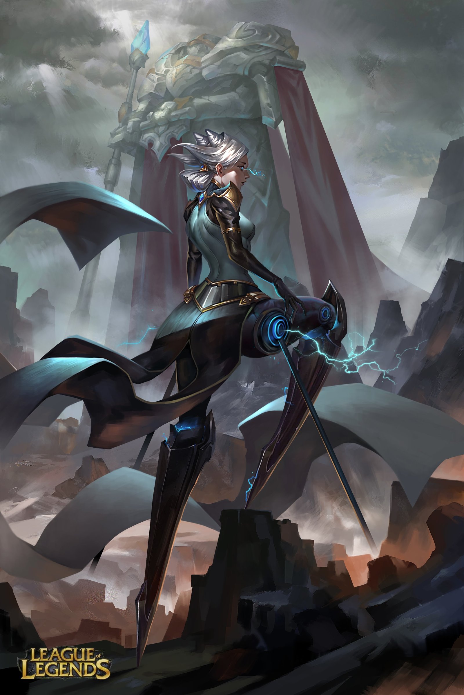Camille by Junqi Mu HD Wallpaper Background Fan Art Artwork League of Legends lol