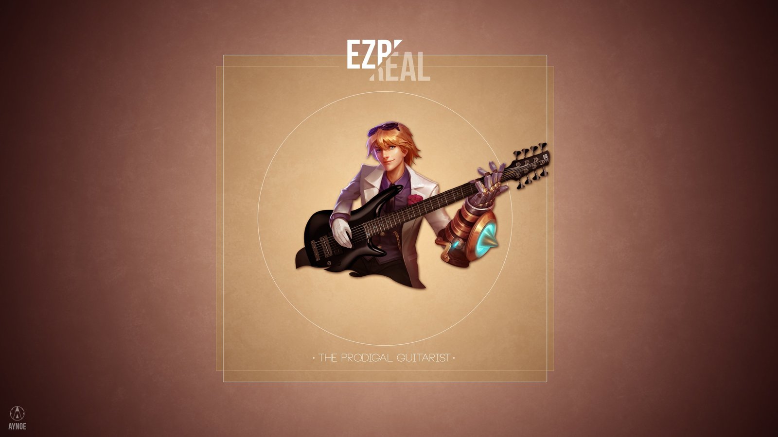 Ezreal by Aynoe (2) HD Wallpaper Fan Art Artwork League of Legends lol