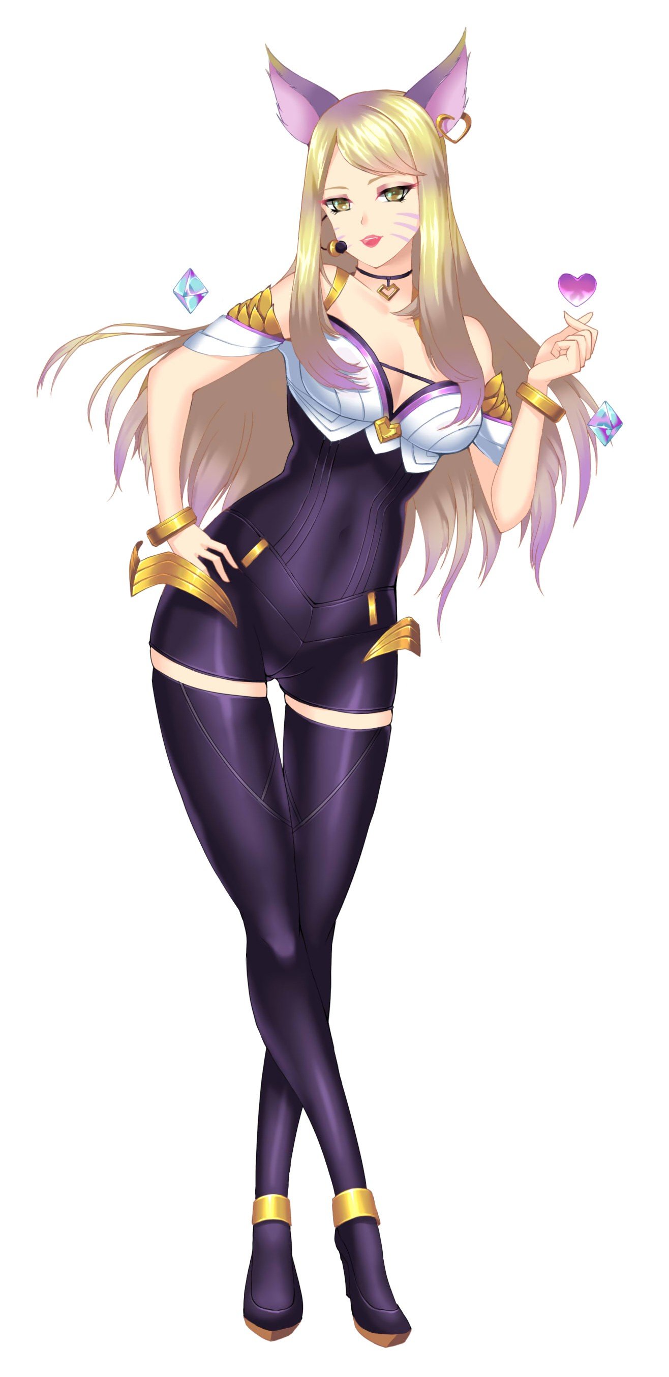 K/DA Ahri by TONAITOO HD Wallpaper Background Fan Art Artwork League of Legends lol