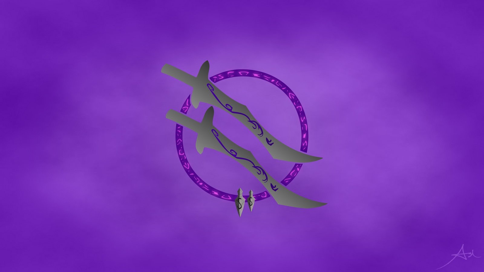 Katarina's Daggers by namesAsh HD Wallpaper Fan Art Artwork League of Legends lol
