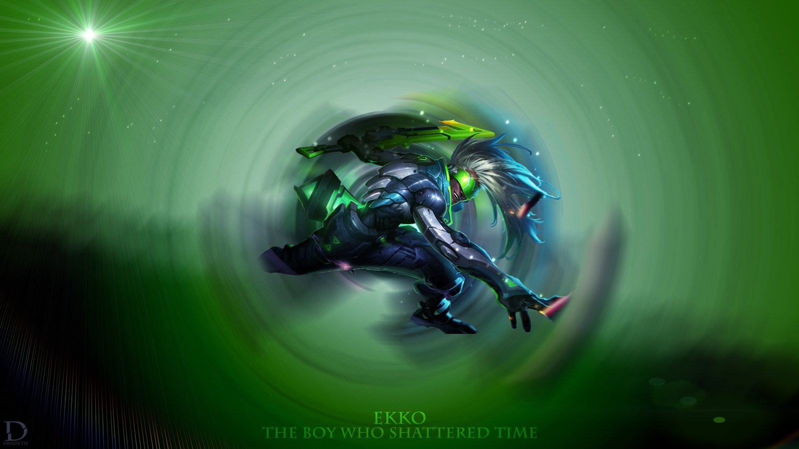 PROJECT Ekko by Drazieth HD Wallpaper Fan Art Artwork League of Legends lol