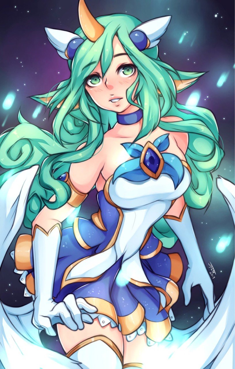 Star Guardian Soraka by 5-ish HD Wallpaper Background Fan Art Artwork League of Legends lol