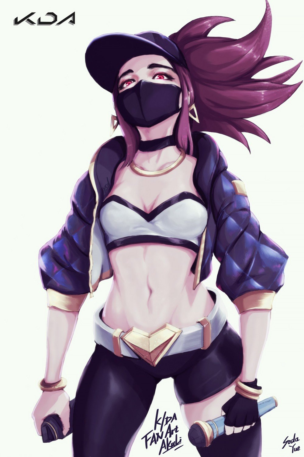 K/DA Akali by Soda Yue HD Wallpaper Background Fan Art Artwork League of Legends lol