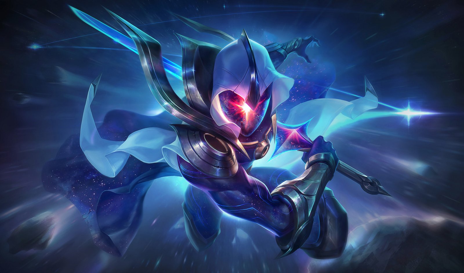 Cosmic Blade Master Yi HD 4k 6k Wallpaper Background Official Art Artwork League of Legends lol