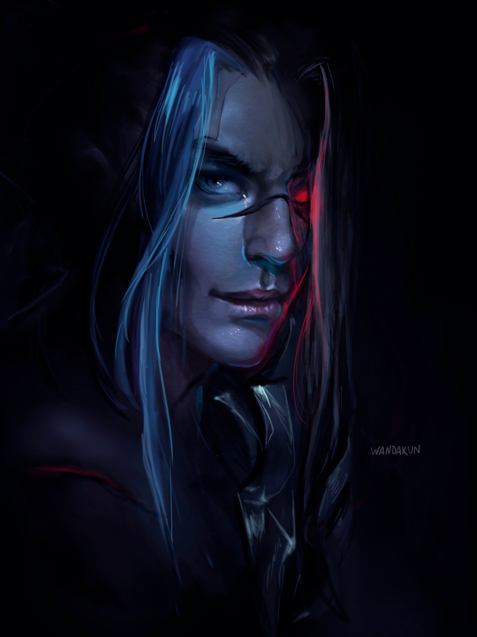 Kayn Portrait by WANDAKUN HD Wallpaper Background Fan Art Artwork League of Legends lol (2)