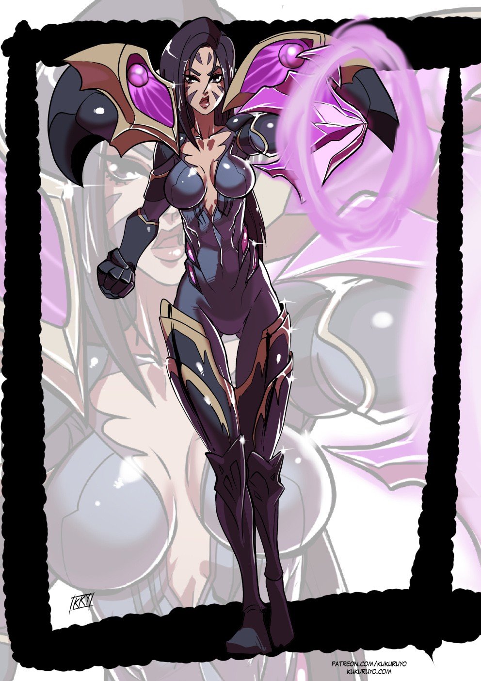 Kai'Sa by KukuruyoArt HD Wallpaper Background Fan Art Artwork League of Legends lol