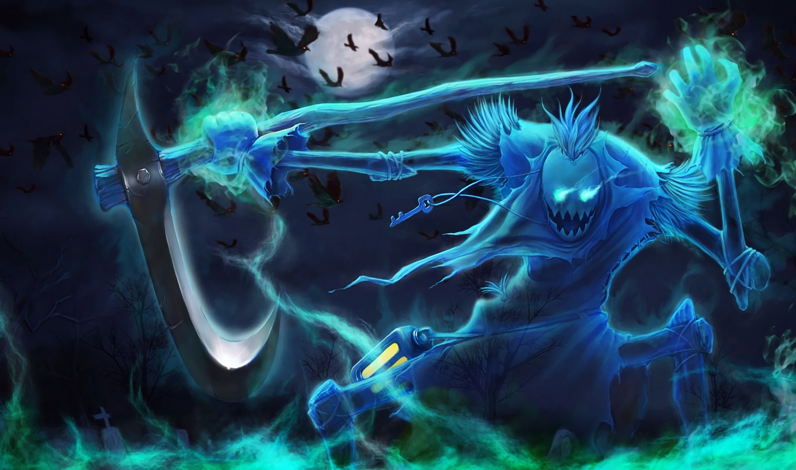 Spectral Fiddlesticks Splash Art League of Legends Artwork Wallpaper lol