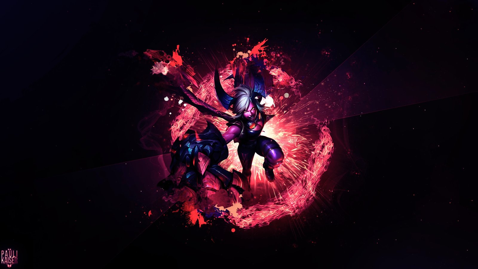 Demon Vi (no text) by Paulikaiser HD Wallpaper Fan Art Artwork League of Legends lol HD Wallpaper Fan Art Artwork League of Legends lol