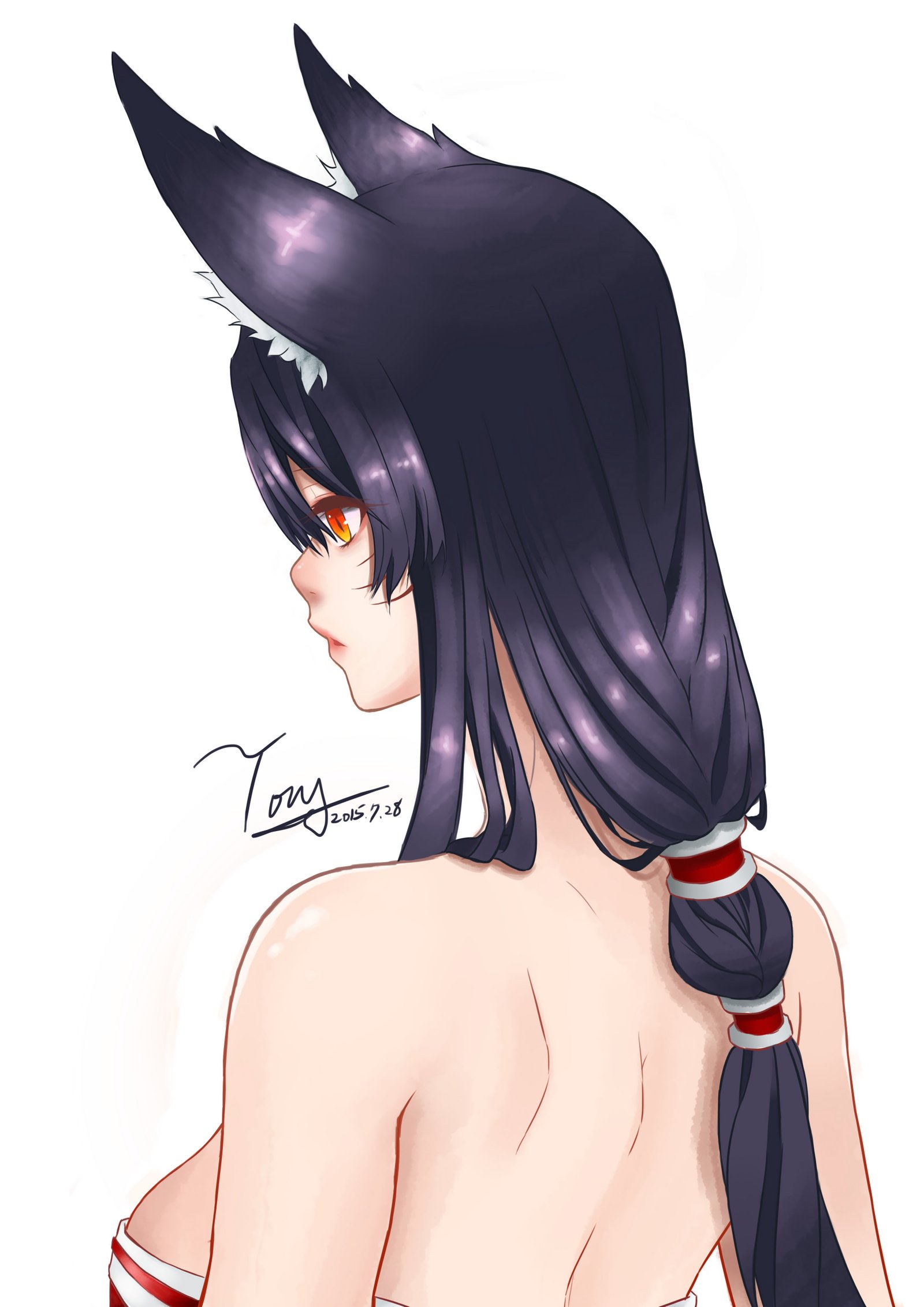 Ahri by 招風引月 (2) League of Legends Artwork Wallpaper lol