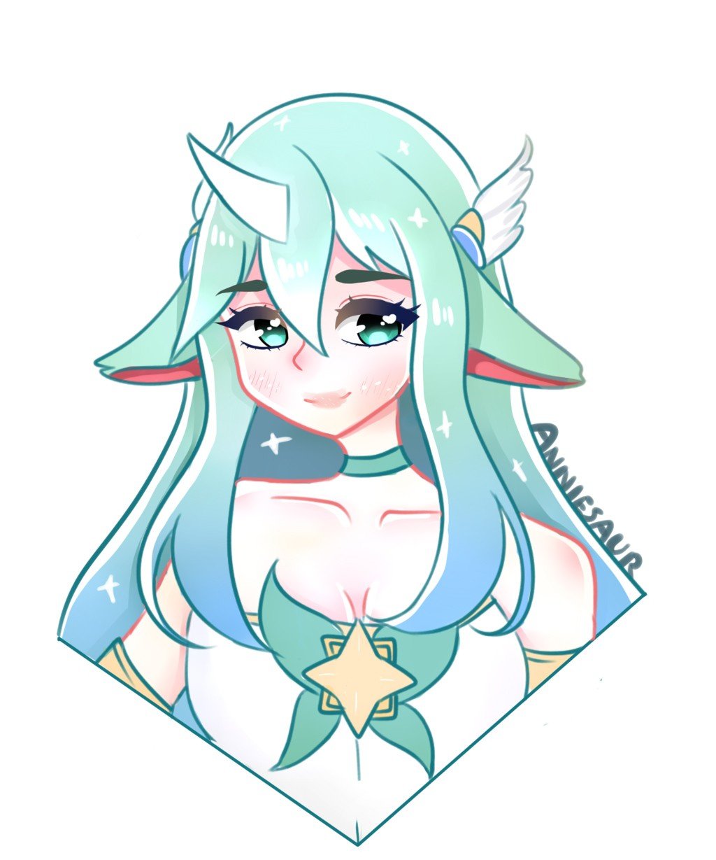 Star Guardian Soraka by anniesaurrr HD Wallpaper Background Fan Art Artwork League of Legends lol Thumbnail