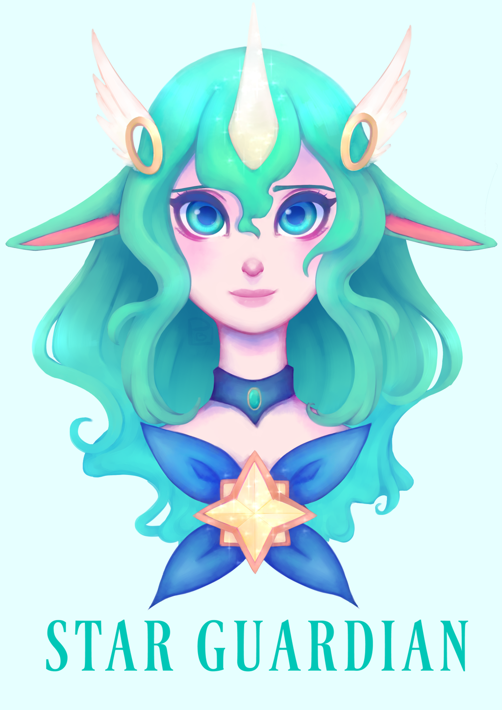 Star Guardian Soraka by A-Psycho-Banana HD Wallpaper Background Fan Art Artwork League of Legends lol