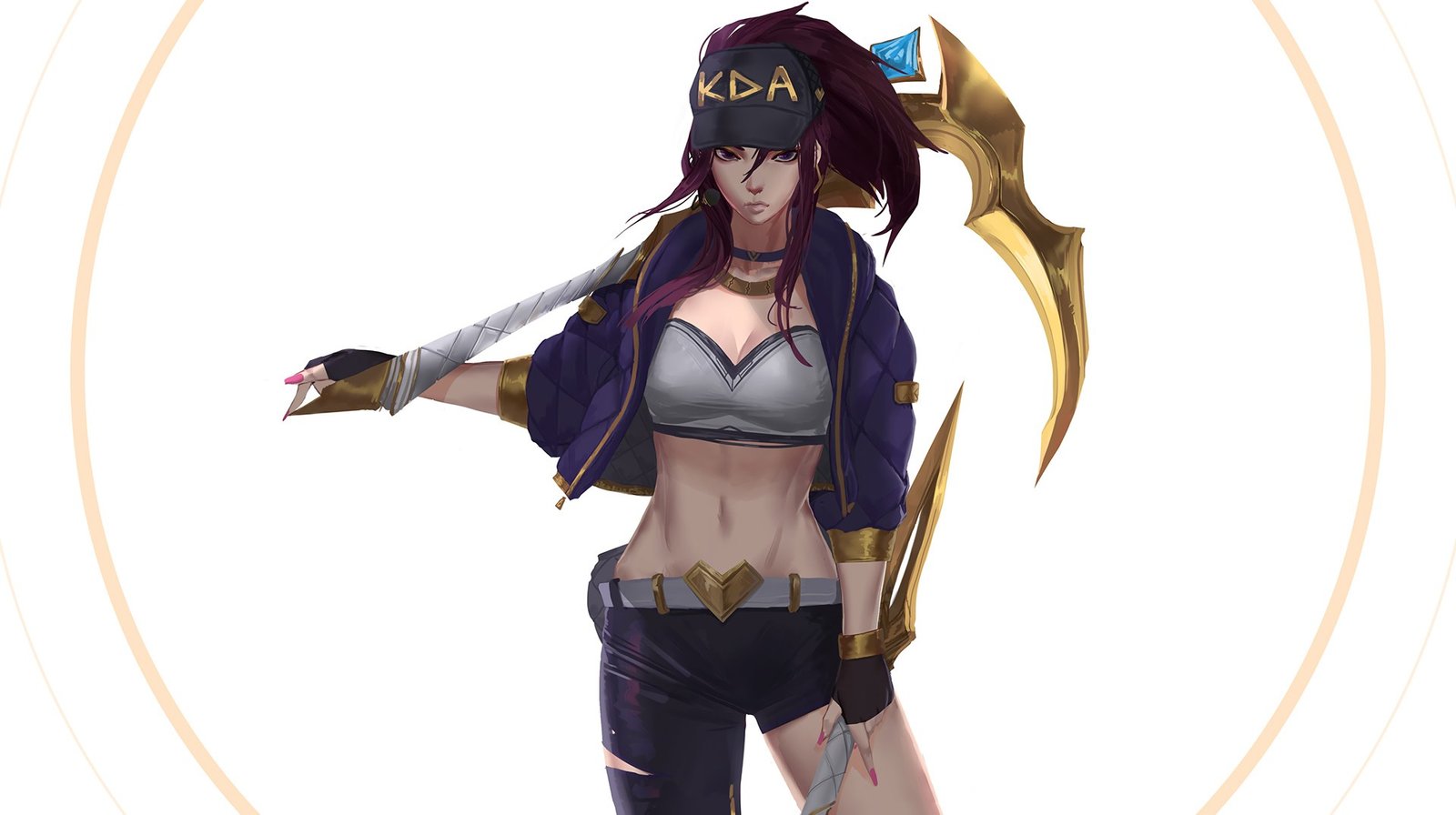 K/DA Akali by 大 黑柱 HD Wallpaper Background Fan Art Artwork League of Legends lol