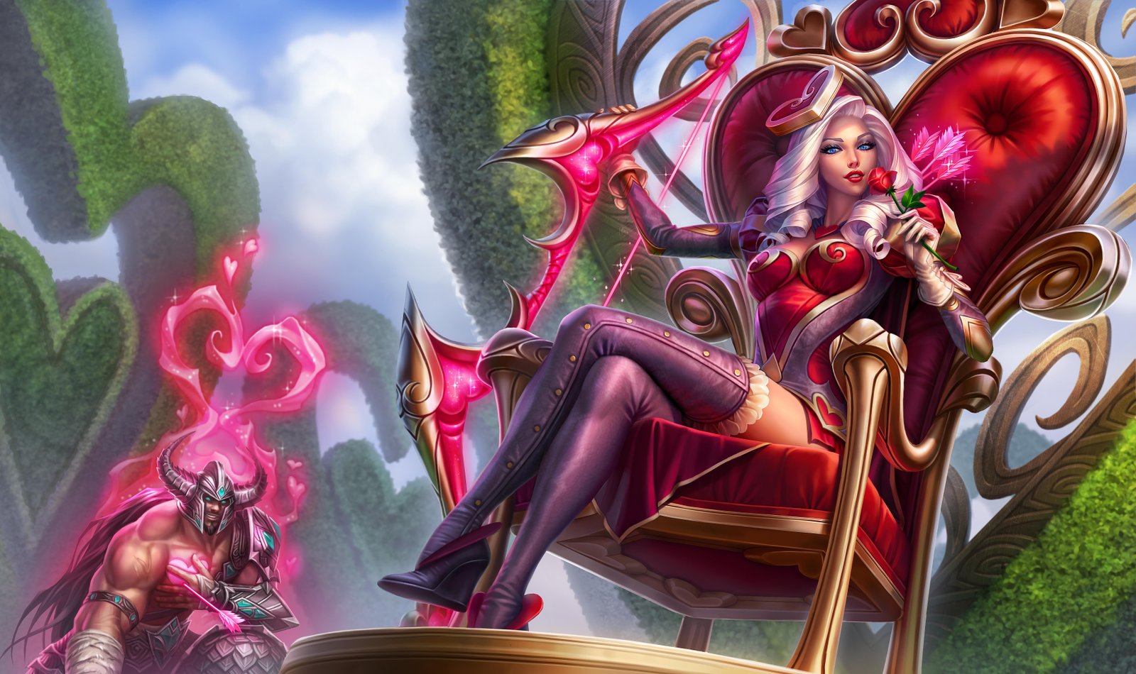 Heartseeker Ashe Splash Art 4k HD Wallpaper Official Artwork League of Legends lol