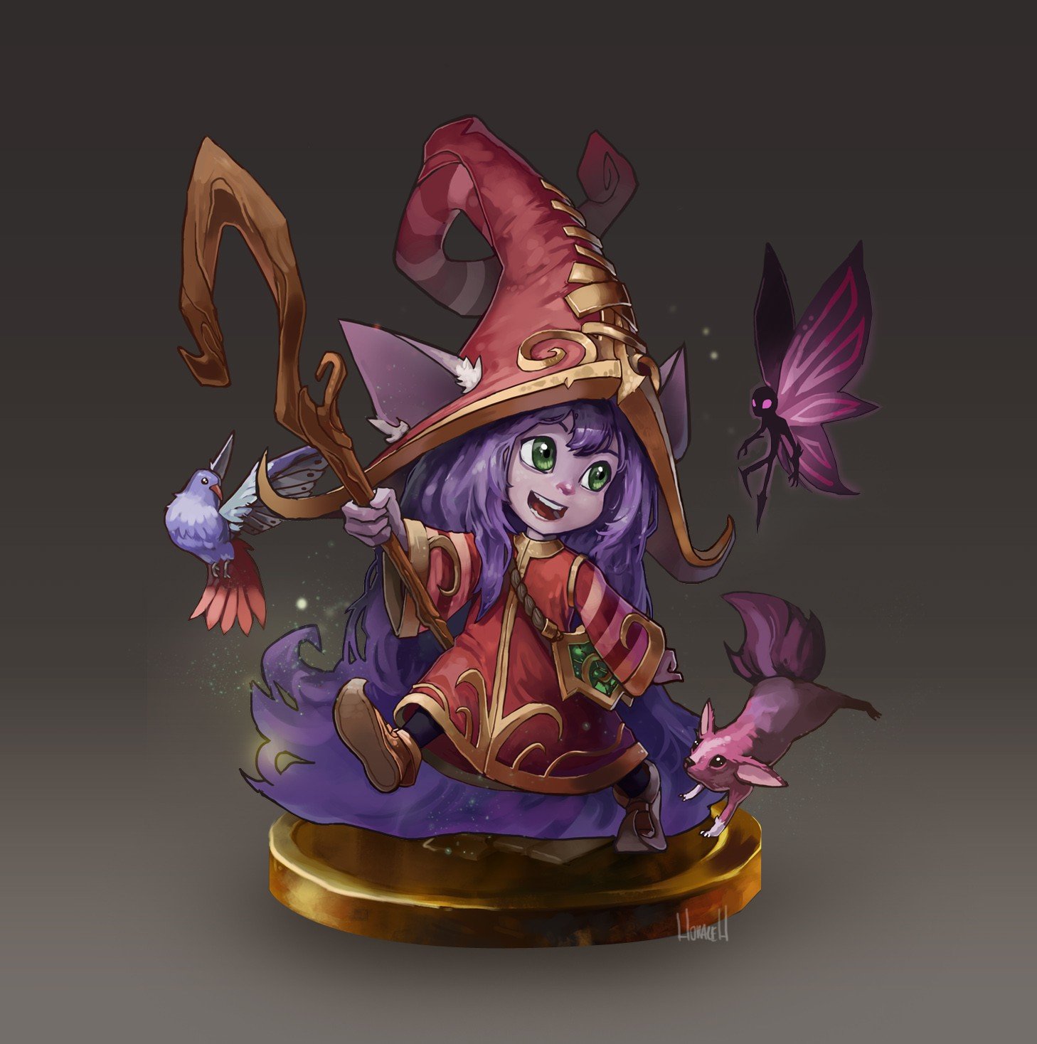 Lulu by Hozure HD Wallpaper Fan Art Artwork League of Legends lol