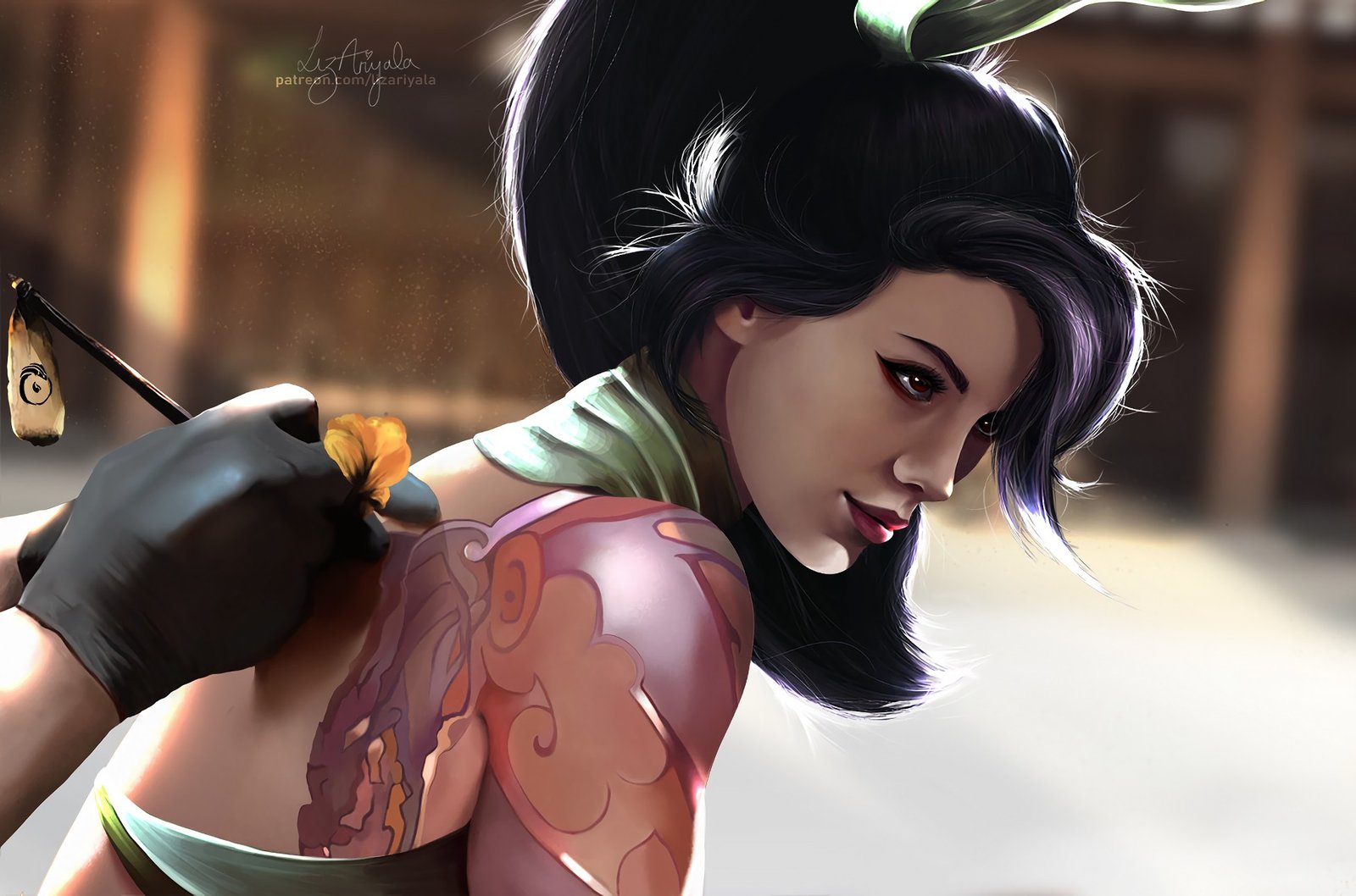Akali Rework by Liz Ariyala HD Wallpaper Background Fan Art Artwork League of Legends lol