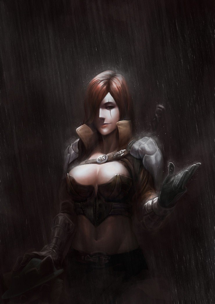 Katarina by bling HD Wallpaper Fan Art Artwork League of Legends lol