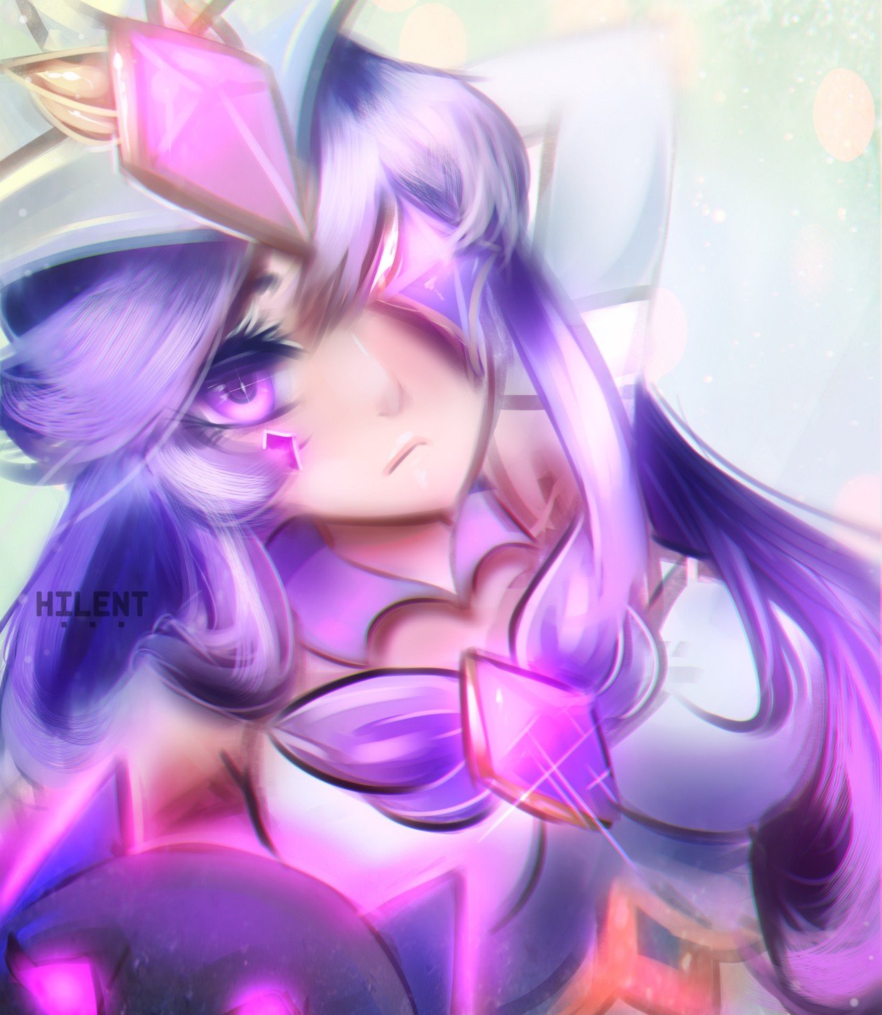 Star Guardian Syndra by Hilent HD Wallpaper Background Fan Art Artwork League of Legends lol